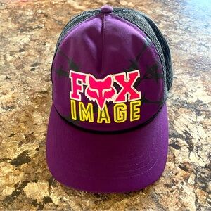 Fox Racing Mesh SnapBack W’s Fox Image Graphic Hat Barbed Wire Purple Motocross